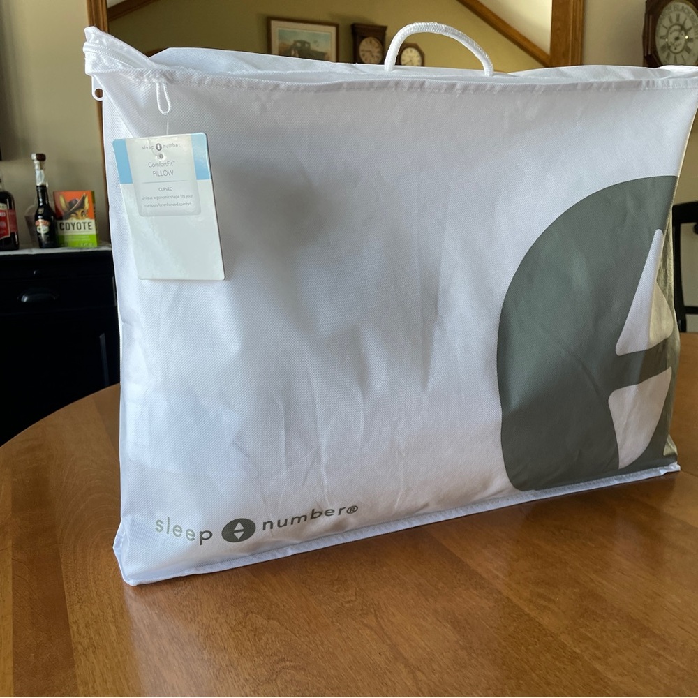 Sleep Number Comfortfit Pillow, Standard Size, Curved For Side & Back Sleepers - Picture 9 of 9